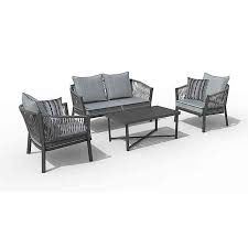 Destination Summer 4 Piece Patio Conversation Set Bed Bath Beyond Conversation Set Patio Outdoor Furniture Sets Bed Bath And Beyond