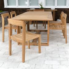 Horizon Sidechair Teak Set For 6 Westminster Teak Teak Patio Furniture Teak Furniture Teak Dining Chairs