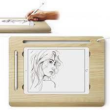 Amazon Com Ipad Pro Drawing Desk Araree Flat Board Canvas Smart Board To Made Of Natural Wood With Stand Desk Functio Ipad Drawings Drawing Desk Ipad Pro