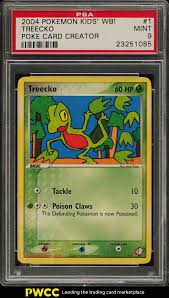 Log in to pokémon apps, sign up for newsletters, and more! Auction Prices Realized Tcg Cards 2004 Pokemon Kids Wb Poke Card Creator Treecko