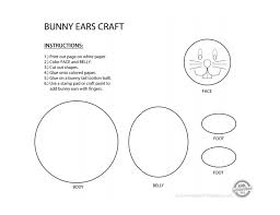 Free printable easter bunny face pattern. Preschool Easter Bunny Ears Craft W Printable Template Kids Activities Blog