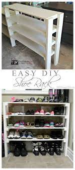 Diy Shoe Rack Mud Room Storage Closet Organization Diy Shoe Rack Closet