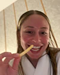 Me when I got room service of a turkey club sandwich and watched oceans 11  even though no boy was there to make me watch the movie because I couldn't  figure out