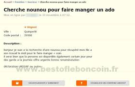 Cherche Nounou Pour Faire Manger Un Ado Prestation De Services Bretagne Best Of Le Bon Coin