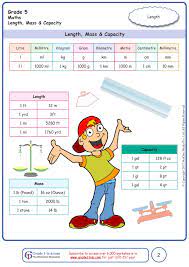 worksheet grade 5 math length mass capacity grade 5 math worksheets 5th grade math 4th grade multiplication worksheets