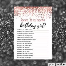 If you know, you know. Who Knows The Birthday Girl Best How Well Do You Know The Birthday Girl Birthday Quiz 30th Birthday Party Game Printable Rose Gold In 2021 Birthday