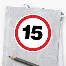 15 Number Fifteen Sticker By Gr33ngo Logo Number Fifteenth Glossier Stickers