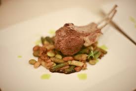 The Ad Hoc French Laundry Double Rib Lamb Chops With Cassoulet Of Summer Beans Lamb Chops Cassoulet Lamb