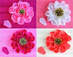 Diy | bunga dari kertas krep hai teman teman kali ini saya membuat bunga dari kertas krep yang mudah banget cara. Cara Membuat Bunga Dari Kertas Krep Yang Mudah Dan Cantik Naramedia
