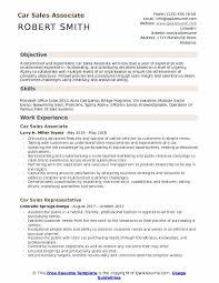 A car salesperson, or auto sales representative, is responsible for selling cars, trucks and vans for personal and commercial use. Car Sales Associate Resume Samples Qwikresume