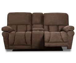 Stonehill Chocolate Brown Motion Console Loveseat Love Seat Big Lots Furniture Affordable Living Room Furniture