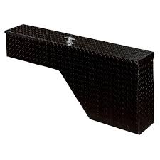 You can keep your tools organized without ruining your ride's exterior style when you upgrade. Lund 48 In Matte Black Aluminum Wheel Well Truck Tool Box With Mounting Hardware And Keys Included 78225 The Home Depot