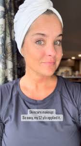 Not bad for a 12 y/o makeup artist💕, ✨Skincare makeup = makeup infused  skincare✨, I’m so excited to share this launch with y’all! , So easy,  Lennon applied it for me! , ., ✨ Concealer in Light, ✨ ...