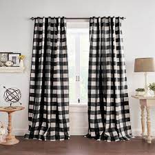 We also carry shower curtains extra long shower curtains, hookless shower curtains, bathroom accessories, comforter sets, bedspreads, extra long dust ruffles and daybed covers. Black And Tan Plaid Curtains Wayfair