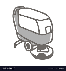 Icon Of Scrubber Machine Royalty Free Vector Image