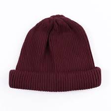 Rototo Cotton Roll Up Beanie Burgundy Feels Nyc Beanie Burgundy Cotton