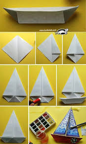 Pin By Svetlana Banc On Skola Art For Kids Paper Boat Crafts