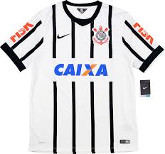 Free returns 100% money back guarantee fast shipping 2014 Corinthians Home Shirt W Tags L Classic Retro Vintage Football Shirts