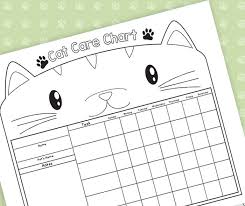 5 easy cat chores for kids with a free printable chore chart