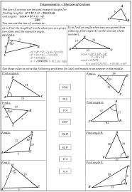 View, download and print applying the law of cosines worksheet pdf template or form online. Laws Of Sines And Cosines Solve And Match Law Of Sines Multi Step Equations Worksheets Law Of Cosines