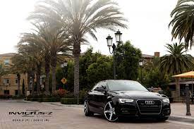 20 Staggered Lexani Wheels Invictus In Gloss Black Machined With Chrome Stainless Lip On An Audi A5 Http Www Am Custom Wheels And Tires Custom Wheels Audi