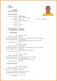 In all such cases, one must be preparing a cv with all information and background in details. Cv Template Europe Cvtemplate Europe Template Curriculum Vitae Resume Skills Resume Examples