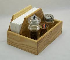 Space Saver Napkin Holder Compact Kitchen Caddy Home Organizer Recycled Ash Wood 9 Inches Woodworking Woodworking Projects Napkin Holder