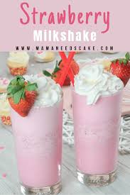Strawberry Ice Cream Milkshake Recipe Strawberry Ice Cream Milkshake Recipe Strawberry Milkshake
