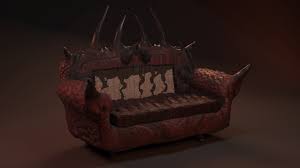 Soft & cozy sitting comfort. Artstation Monster Hunter Inspired Sofa Quentin Geneste