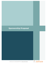 Write the perfect event proposal. Sponsorship Proposal Template Pdf Templates Jotform