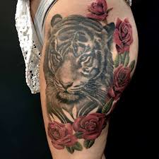 Rosary tattoo on hand in black and gray #44. Top 61 Best Tiger Rose Tattoo Ideas 2021 Inspiration Guide