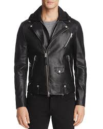 Mackage Magnus Hooded Leather Motorcycle Jacket Men Coats Jackets Leather Shearling Suede Bloomingdale S Motorcycle Jacket Mens Leather Motorcycle Jacket Leather Jacket