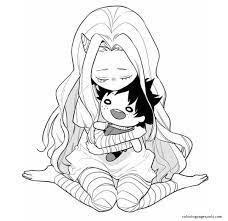 My hero academia coloring pages are based on the anime of the same name. Eri Is A Girl With A Horn On Her Head Coloring Pages My Hero Academia Coloring Pages Coloring Pages For Kids And Adults