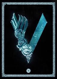 vikings emblem poster by christopher sanabria displate in 2021 viking tattoos viking tattoo design viking symbols