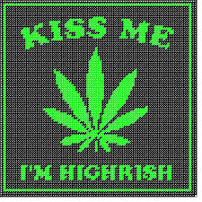 Pin On Marijuana Plastic Canvas My Own Designs