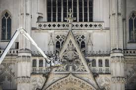 Drone pictures reveal scale of destruction. French Police Releases Suspect Of The Nantes Cathedral Fire Al Bawaba