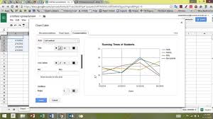 making a multi line line graph in google sheets