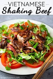 Vietnamese Shaking Beef Bo Luc Lac Delightful Plate Recipe Beef Recipes Asian Recipes Recipes