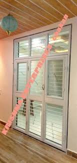 They are available in most standard sizes, usually reaching from the floor to about two meters in height, with a more variable width. Offwhite Hinged Three Fold French Door Size Dimension 7 X 7 Rs 400 Square Feet Id 18755983655