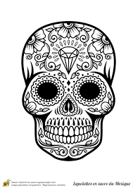 Coloriage Squelette Sucre Diamant Calaveras Para Colorear Dibujo De Calavera Paginas Para Colorear
