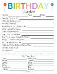 Birthday Things To Do Near Me For Adults The Cutest Birthday Interview Printable Raising Little Paynes Birthday Interview Birthday Interview Printable Birthday Traditions