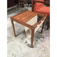 Https Www Chairish Com Product 1889663 1960s Danish Modern Brdr Teak Magazine Rack Side Table Side Table Teak Table Coffee Table