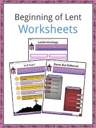 What is traditionally done on ash wednesday? Beginning Of Lent Facts Worksheets Definition For Kids