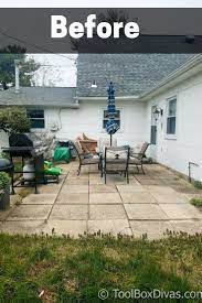 Must See Diy Patio Makeover With Pergola Toolbox Divas Patio Makeover Diy Patio Inexpensive Patio