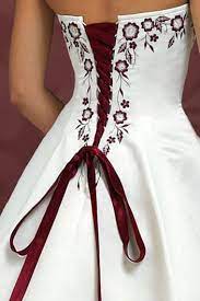 Discontinued Wedding Dress Lot On Ebay Only A Few Sizes Left In Stock Burgundy Red Ivory Wedd Blue Wedding Dresses Red Wedding Dresses Wedding Dresses Corset