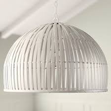 Summer 1 Light Dome Pendant Reviews Joss Main In 2020 Wood Shades Bamboo Shades Light