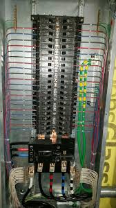 And of course, a neatly wired panel also serves as a great signature for the electrician wiring the project. Note Proper Phase Rotation And Labeled Conductors For Easier Installation Home Electrical Wiring Electrical Wiring Electrical Projects