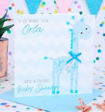 The following baby greeting cards are so simple to make but look. Beautiful Personalised Handmade Baby Shower Card Blue Paper Greeting Cards Deshpandefoundationindia Org