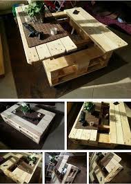 How To Build This Exquisite Multifunctional Coffee Table From Just Two Pallets Diy Projects Using Pallets Pallet Diy Diy Projects