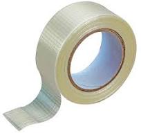 UNBRANDED CR100501000502 Clear Cross Weave Reinforced Fibreglass Tape -  48mm x 50m